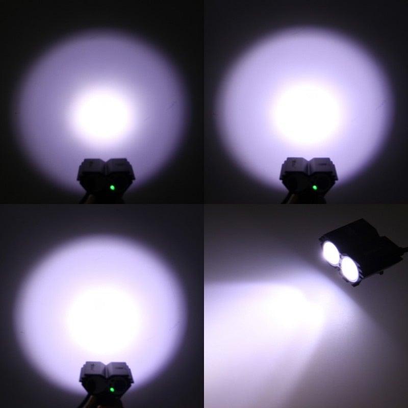 USB Waterproof Bike Light LED Front Bicycle Headlight Dual Lamps Super Bright LED Cycling Bike Light Front Headlight 4 Modes Bikelight Headlamp Rechargeable USB Led Lamp 8000LM