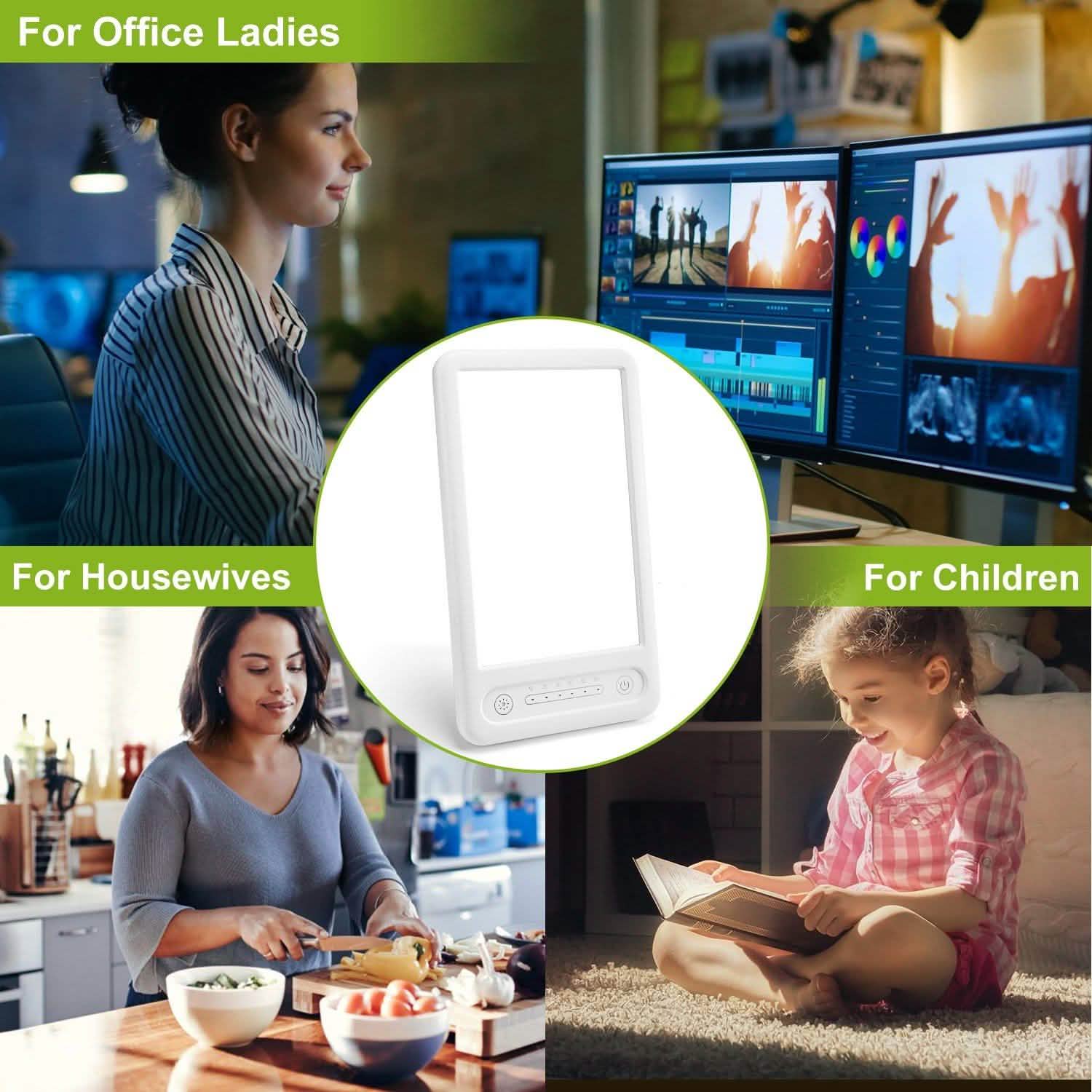 UV-Free LED Light Therapy Lamp