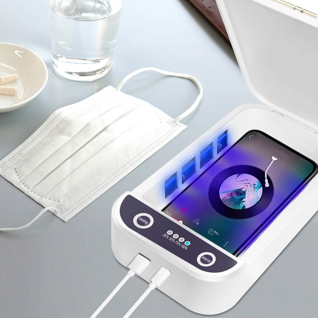 UV Light Phone Disinfection Box with Aromatherapy Function