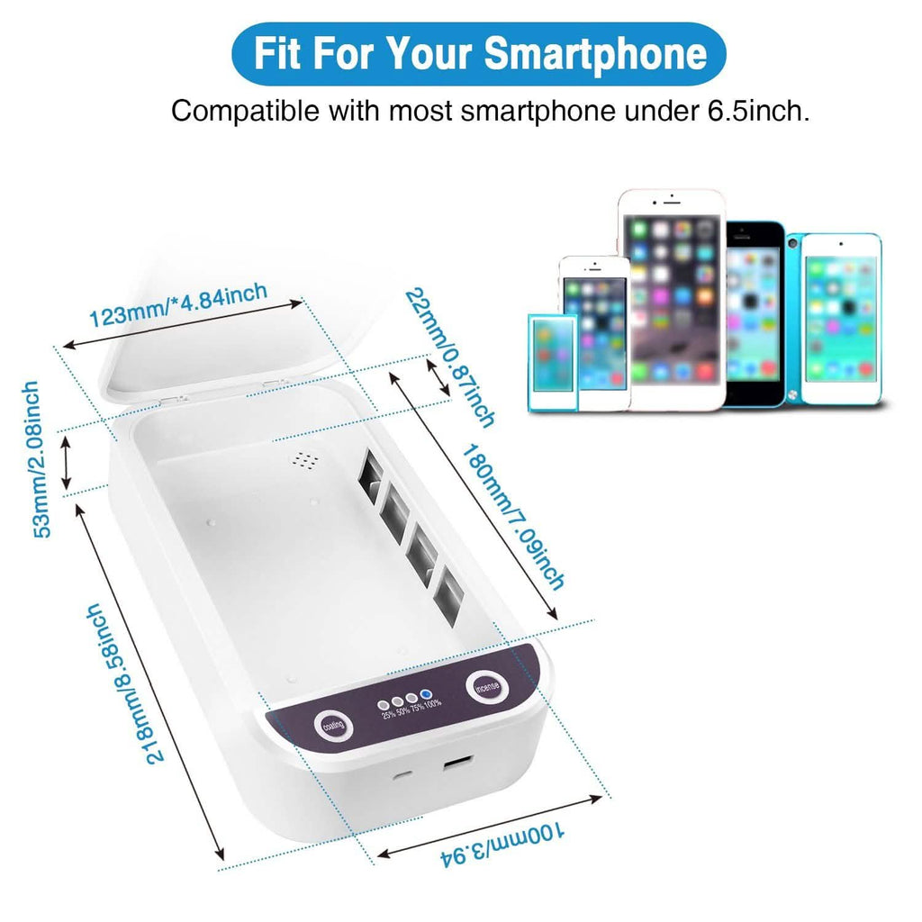 UV Light Phone Disinfection Box with Aromatherapy Function