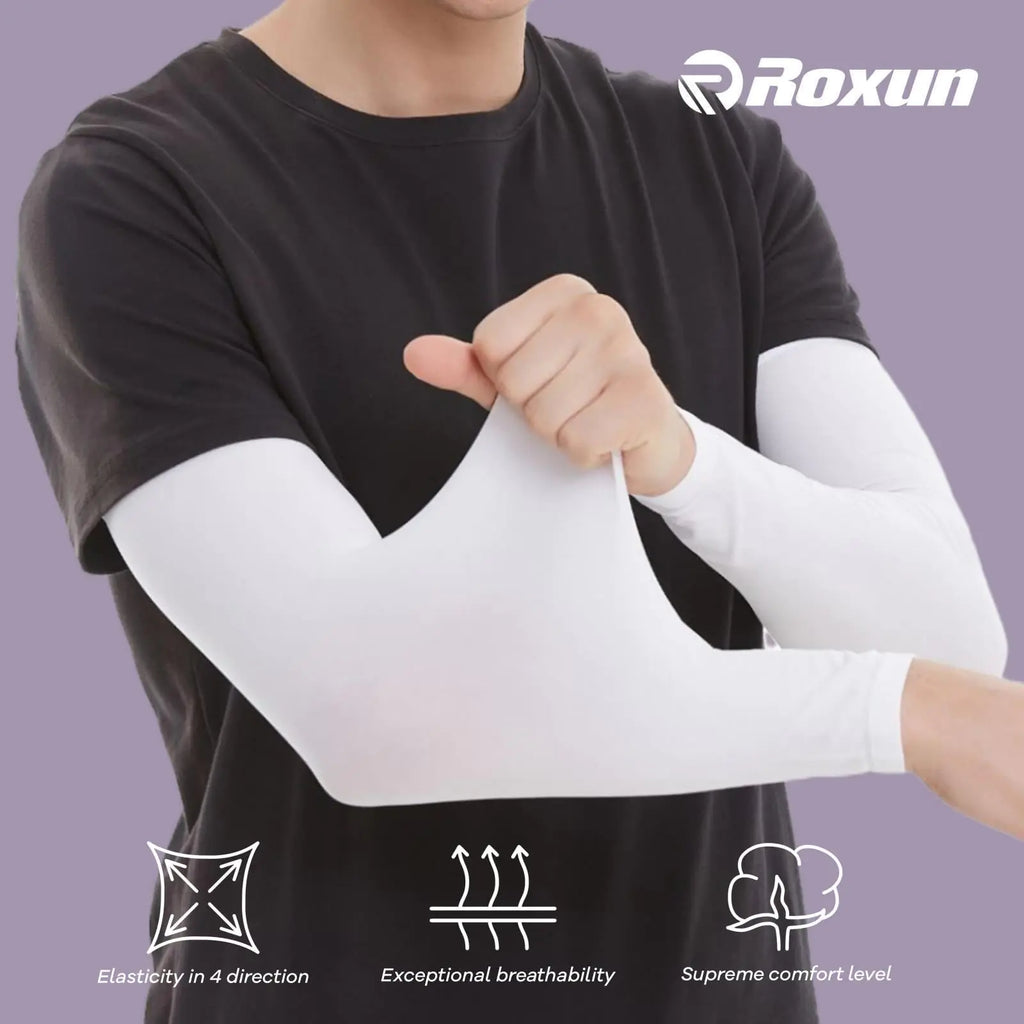 Arm Sleeves, Cooling UV Sun Protection Sports Compression for Men/Women 4 Pairs