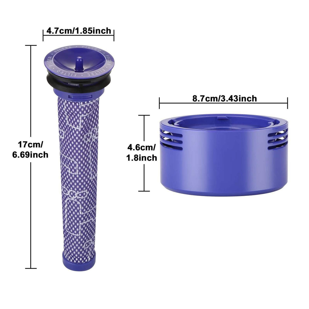 Vacuum Replacement Post Pre Motor HEPA Filters Kit