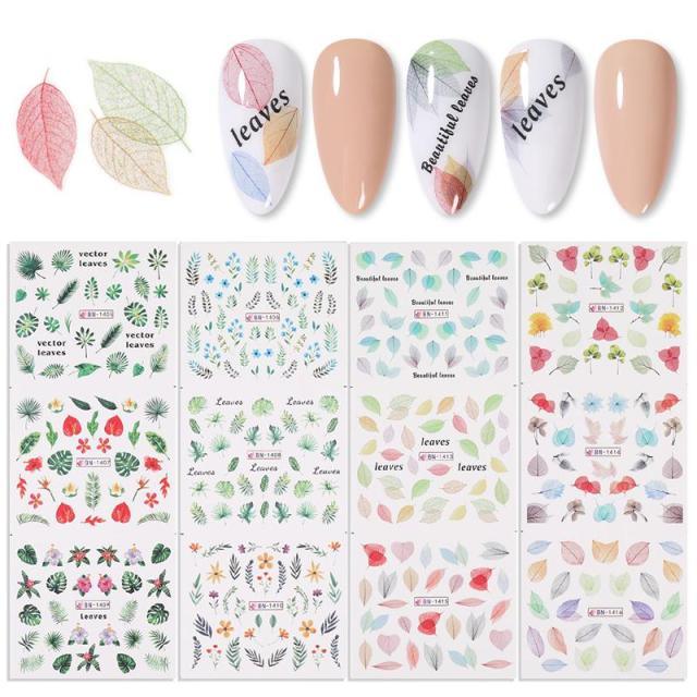 Valentines Heart Letter Flower Nail Stickers Sliders For Nails Water Decals Sticker Tips Manicure Decals for Nail Art Decoration Including Hearts Stars Letters Bowknot Leaves Flowers Plants Fruits Butterflies Nail Art Decoration