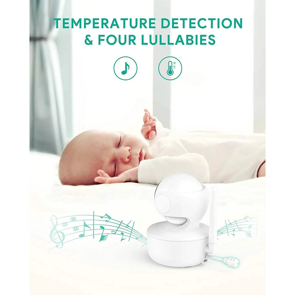 VALKIA 720P 5" HD Display Baby Monitor with Camera & Audio