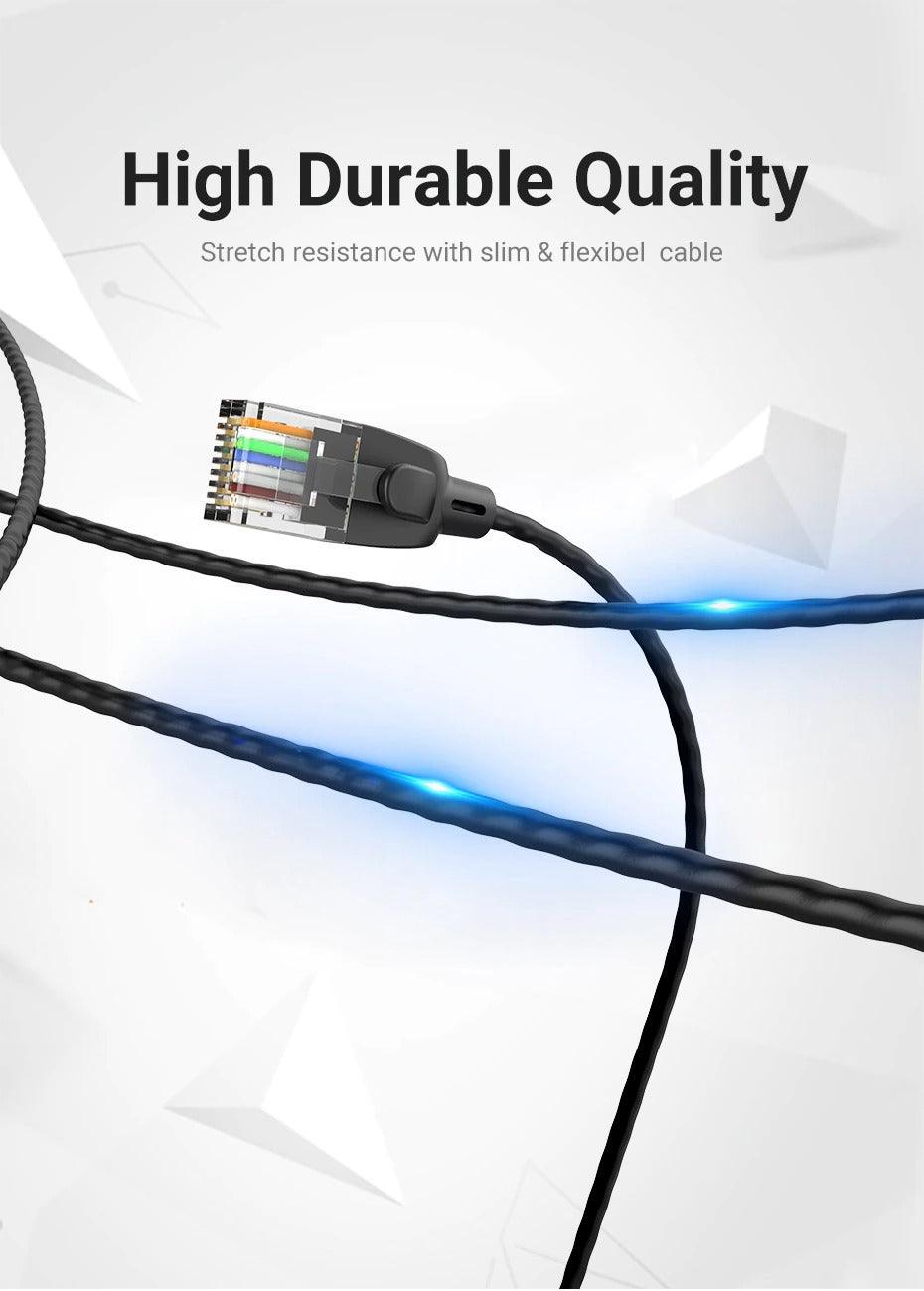 Vention Ethernet Cable Cat6 10Gbps RJ45 Slim Ethernet Patch Cable Cat6 Lan Cable Internet Modem Laptop Router Network Ethernet Cable For Modem PC Laptop Cable