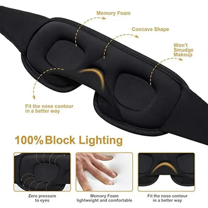 Vintage Blocking Light Sleeping Eye Mask Soft Padded Travel Shade Cover Cool Style Blindfold Eye Cover Sleep Mask Eye Patch For Men Women