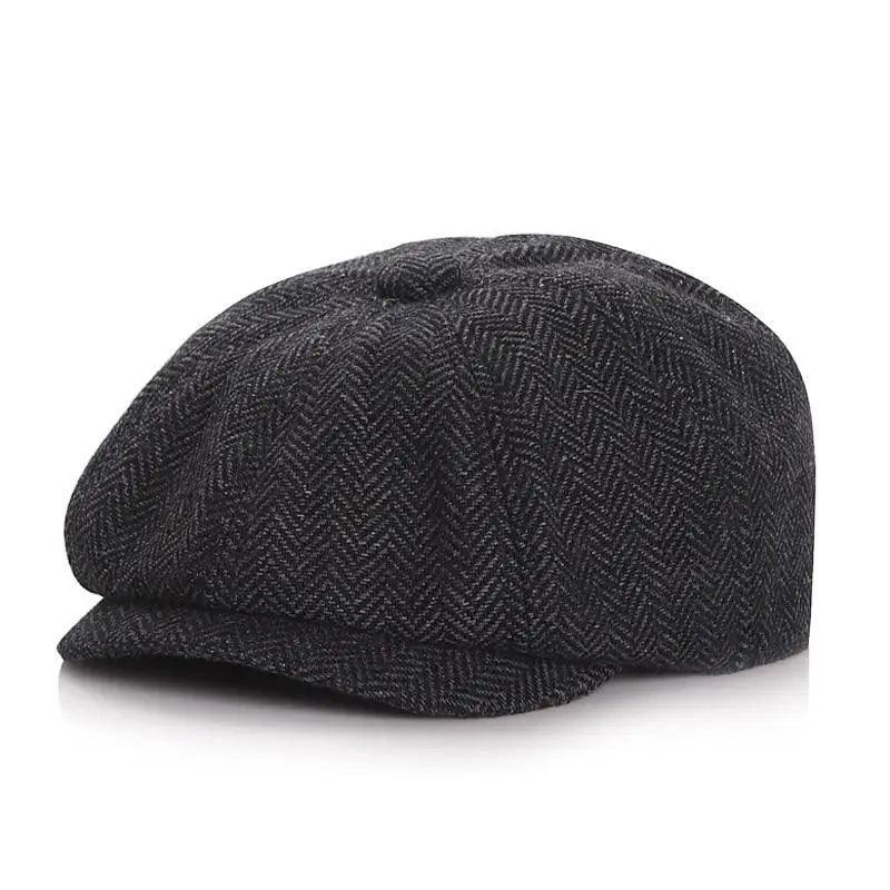 Vintage Children Winter Beret Caps Cute Octagonal Beret Soft Hat Comfortable Retro Style Caps For Children
