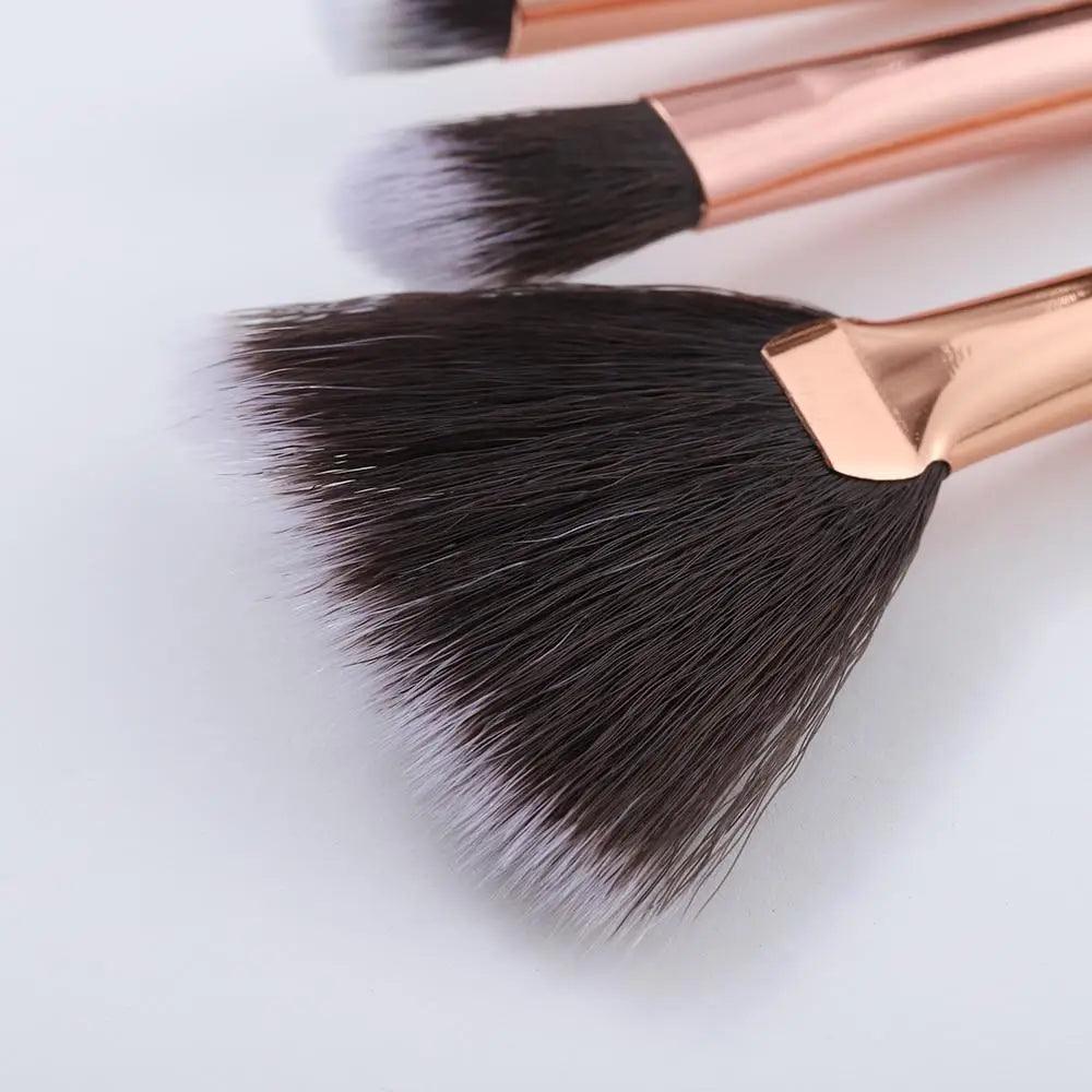 Vintage Style 5/10/15Pcs Makeup Brushes Set Powder Eye Shadow Foundation Blush Blending Make Up Brush Beauty Cosmetic Kit Tools