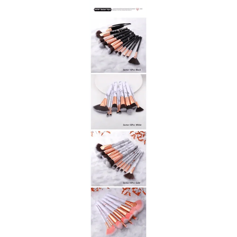 Vintage Style 5/10/15Pcs Makeup Brushes Set Powder Eye Shadow Foundation Blush Blending Make Up Brush Beauty Cosmetic Kit Tools