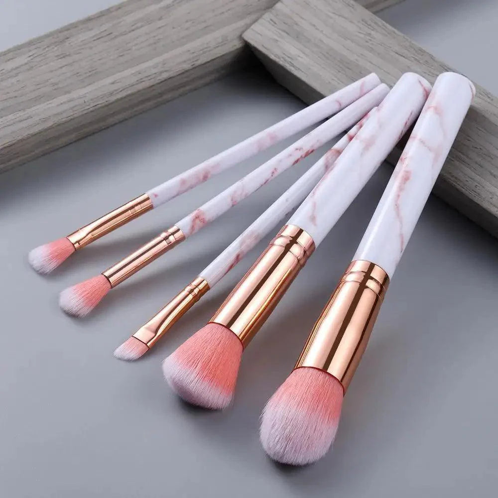Vintage Style 5/10/15Pcs Makeup Brushes Set Powder Eye Shadow Foundation Blush Blending Make Up Brush Beauty Cosmetic Kit Tools