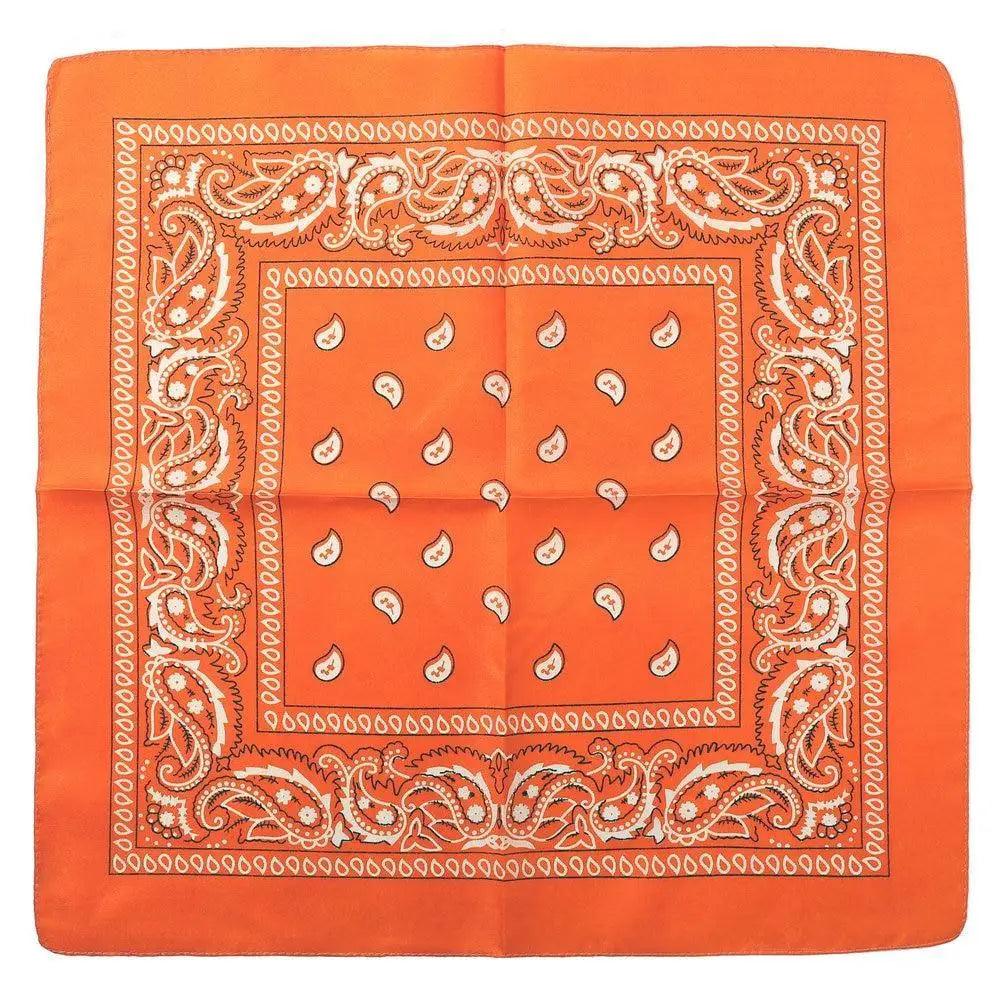 Vintage Style Print Bandana Hair Bands for Girls Women Headband Square Scarf Face Mask Cross Turban Bandanas Headwear