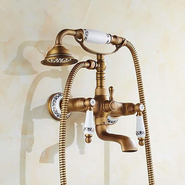 Vintage Style Rainfall Shower Faucet Set