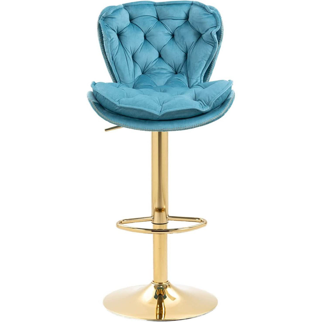 Vintage Swivel Velvet Bar Stools