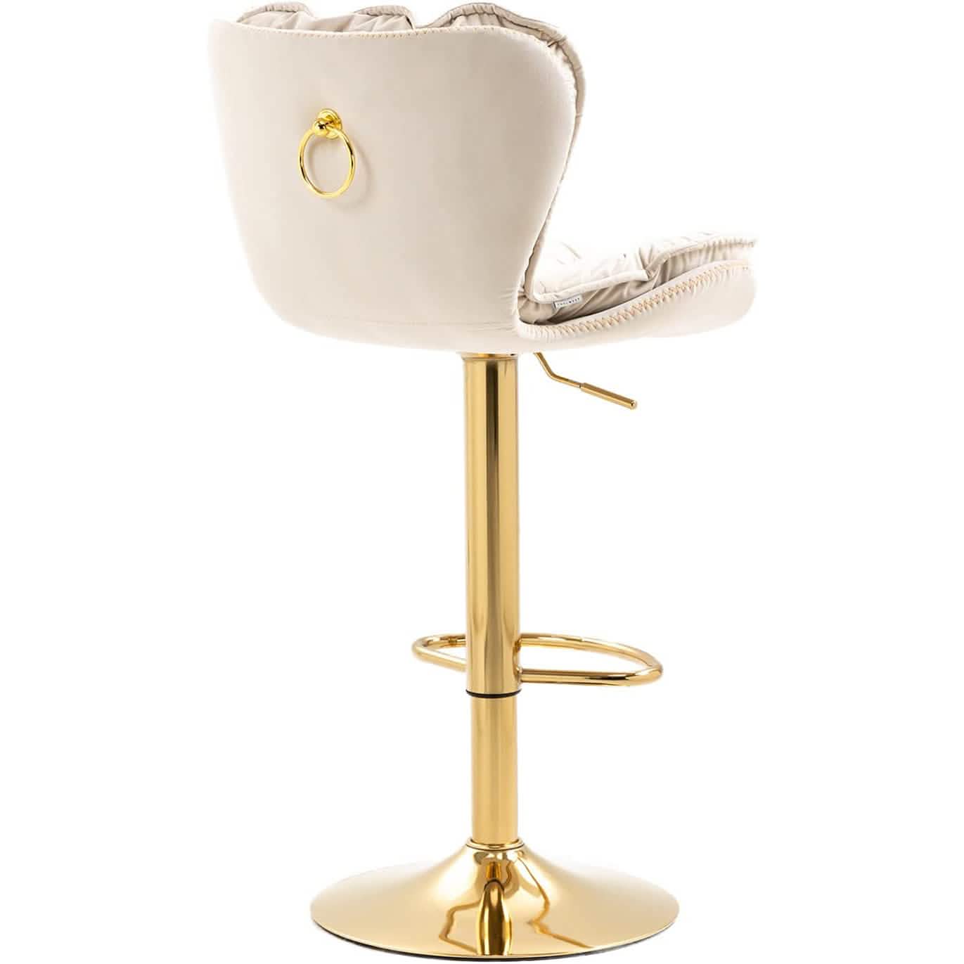 Vintage Swivel Velvet Bar Stools