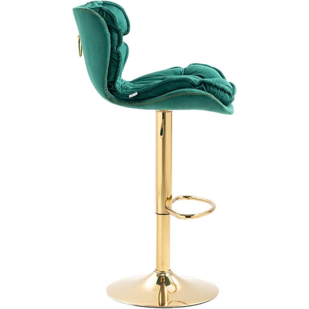 Vintage Swivel Velvet Bar Stools