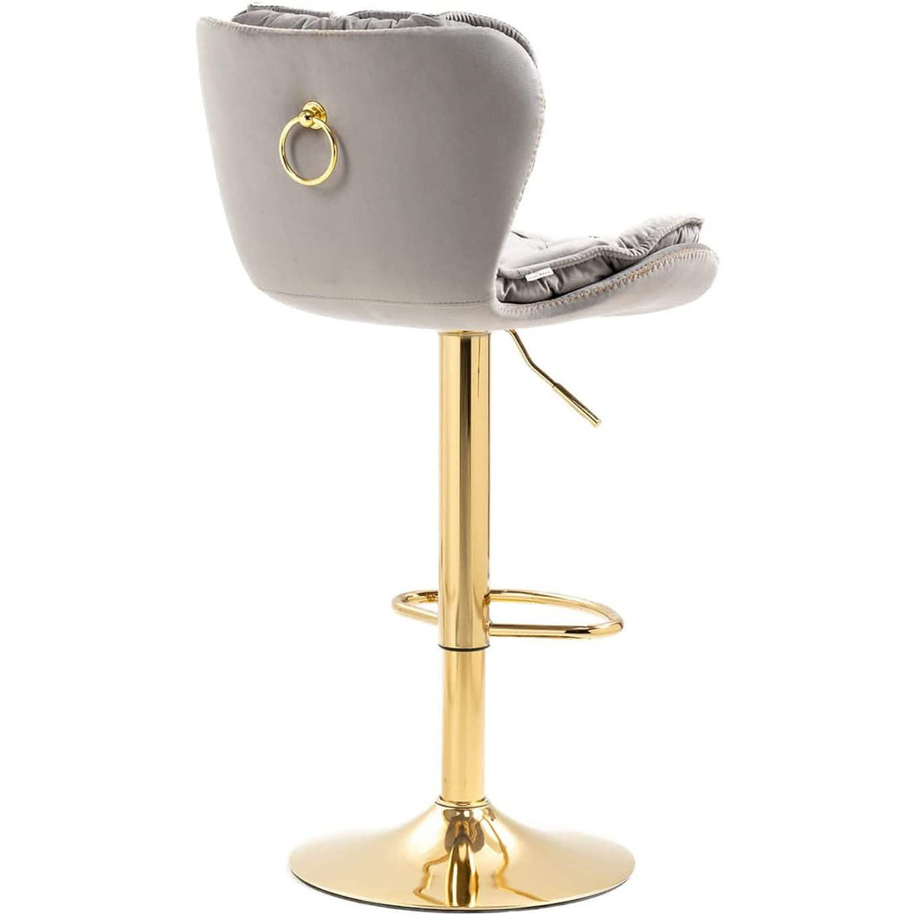 Vintage Swivel Velvet Bar Stools