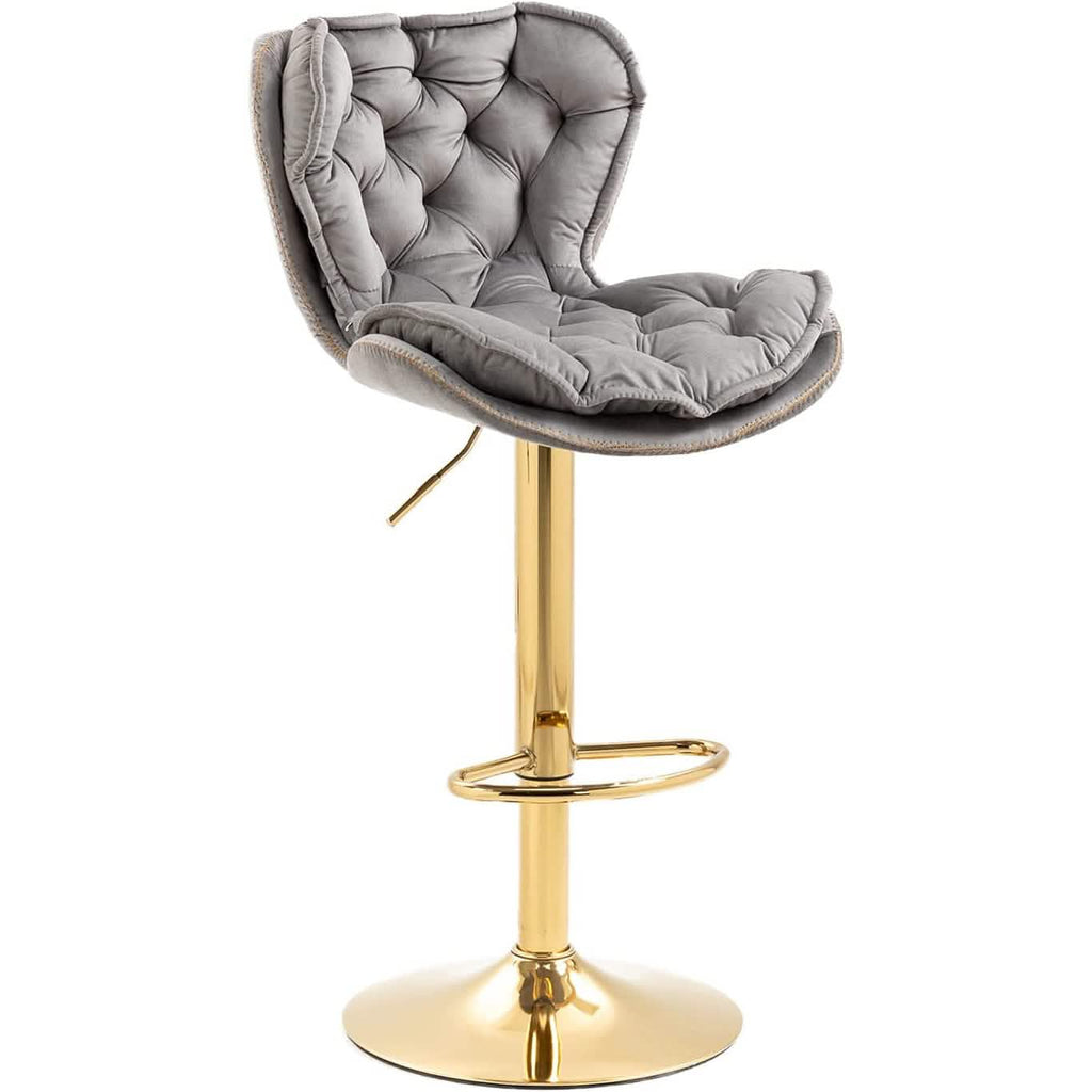 Vintage Swivel Velvet Bar Stools