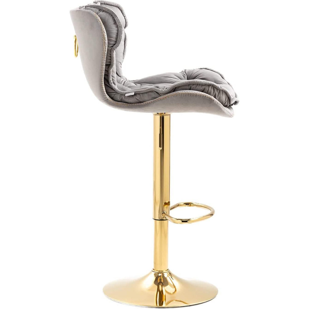 Vintage Swivel Velvet Bar Stools