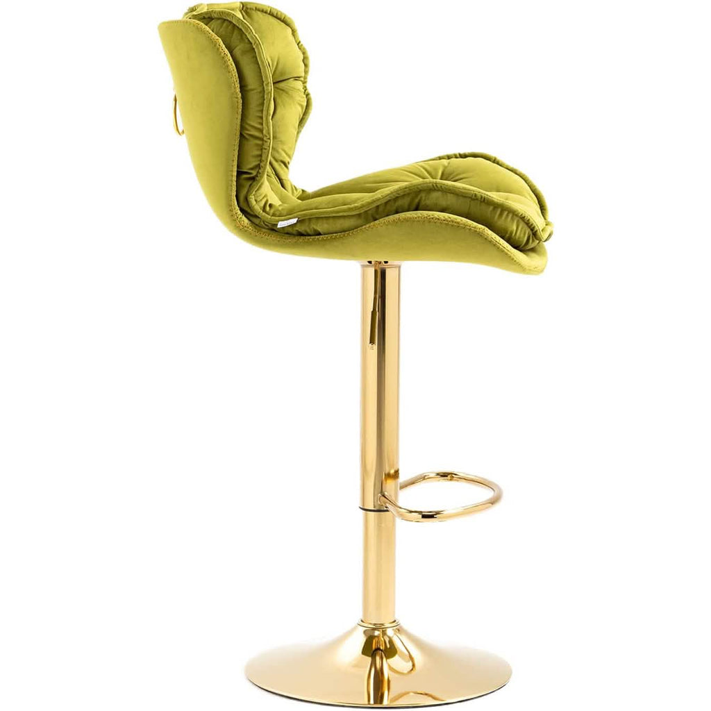 Vintage Swivel Velvet Bar Stools