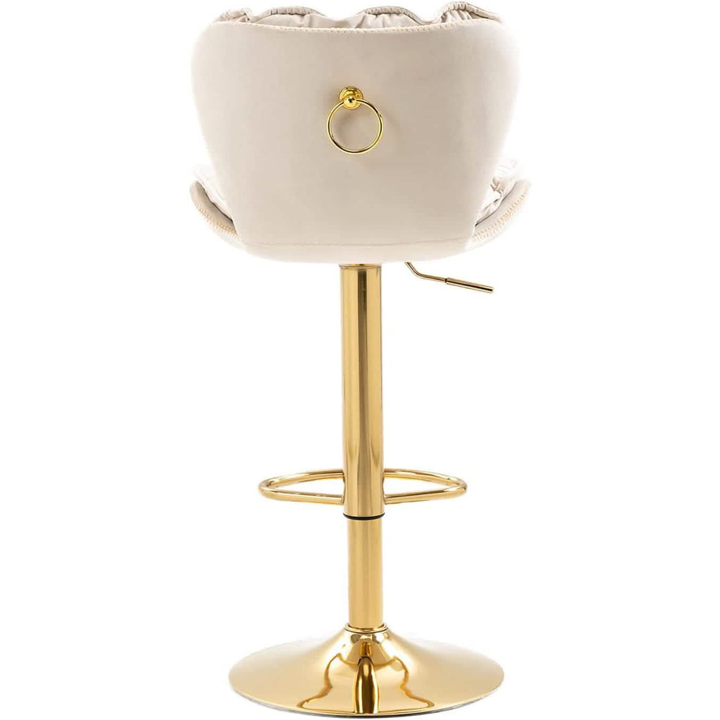 Vintage Swivel Velvet Bar Stools
