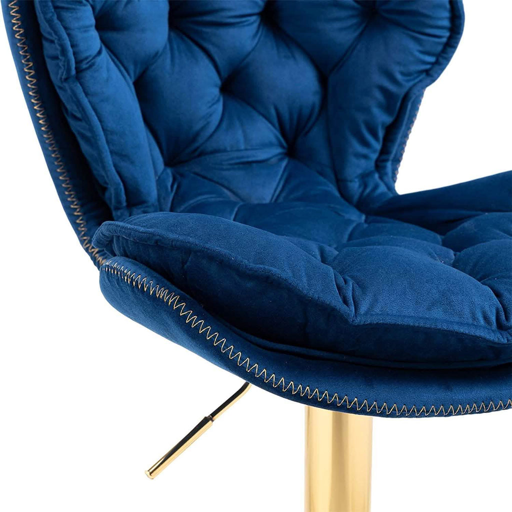 Vintage Swivel Velvet Bar Stools