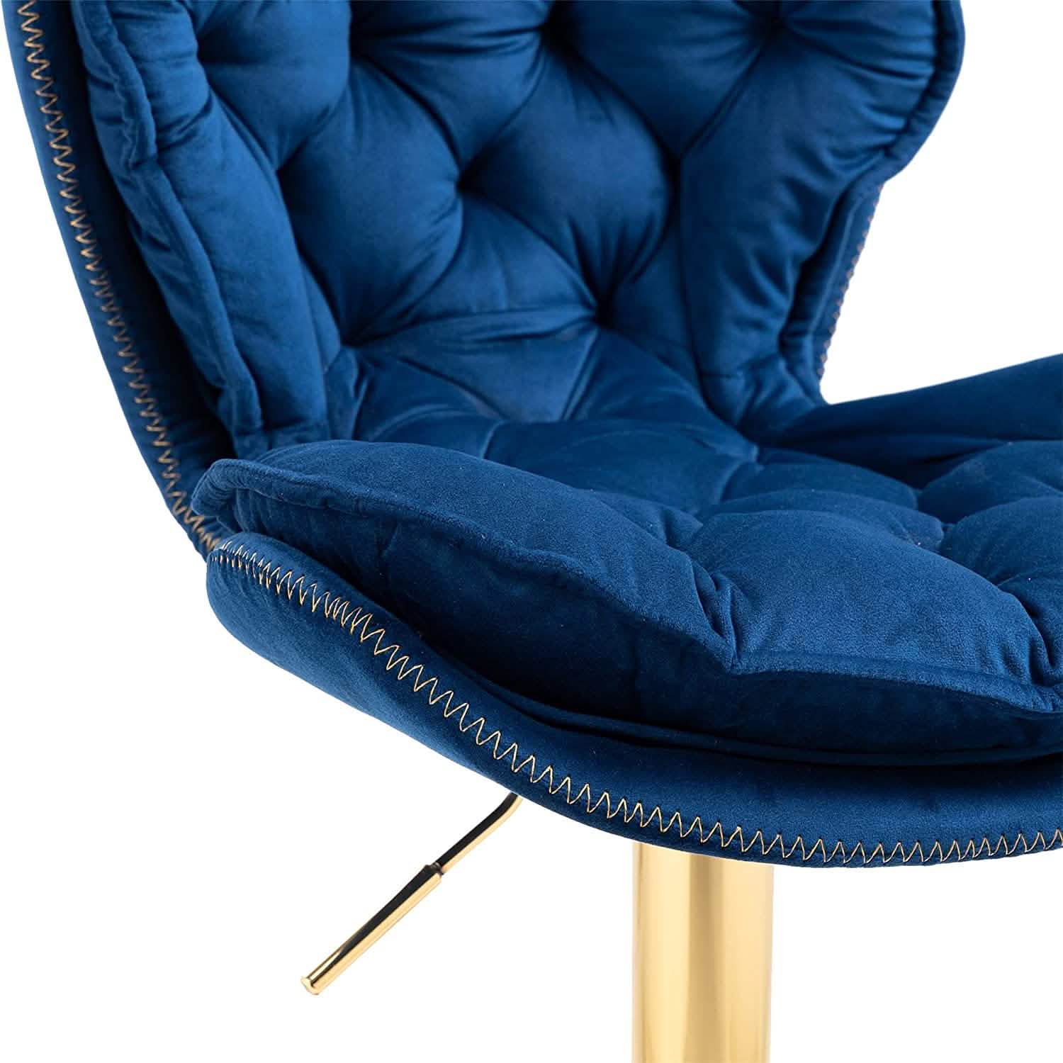 Vintage Swivel Velvet Bar Stools