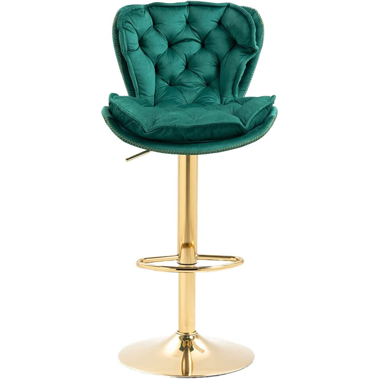 Vintage Swivel Velvet Bar Stools