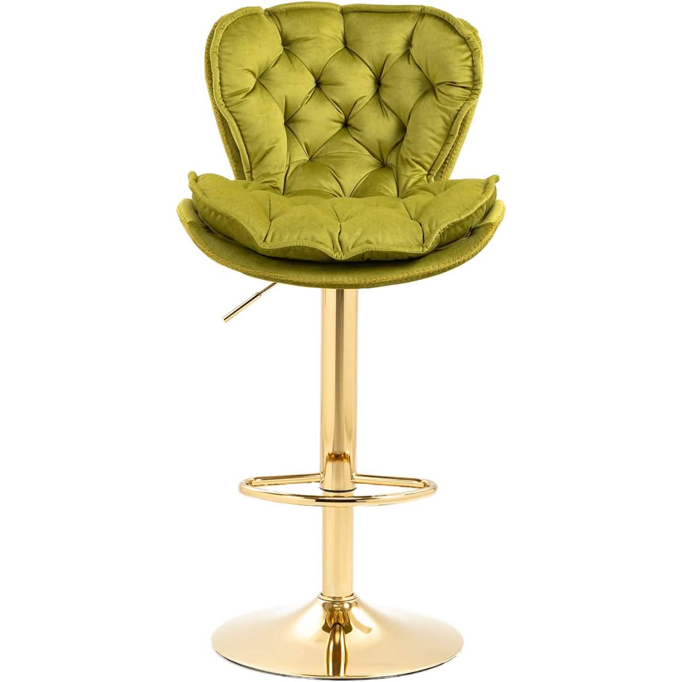 Vintage Swivel Velvet Bar Stools
