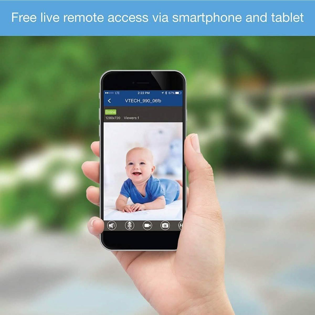VTech Wi-Fi Enabled Expandable Digital Video Baby Monitor