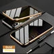 Magnetic Tempered Glass Privacy Metal Case iphone