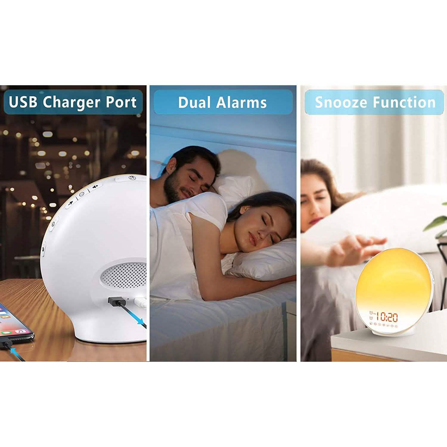 Wake Up Light Sunrise Alarm Clock