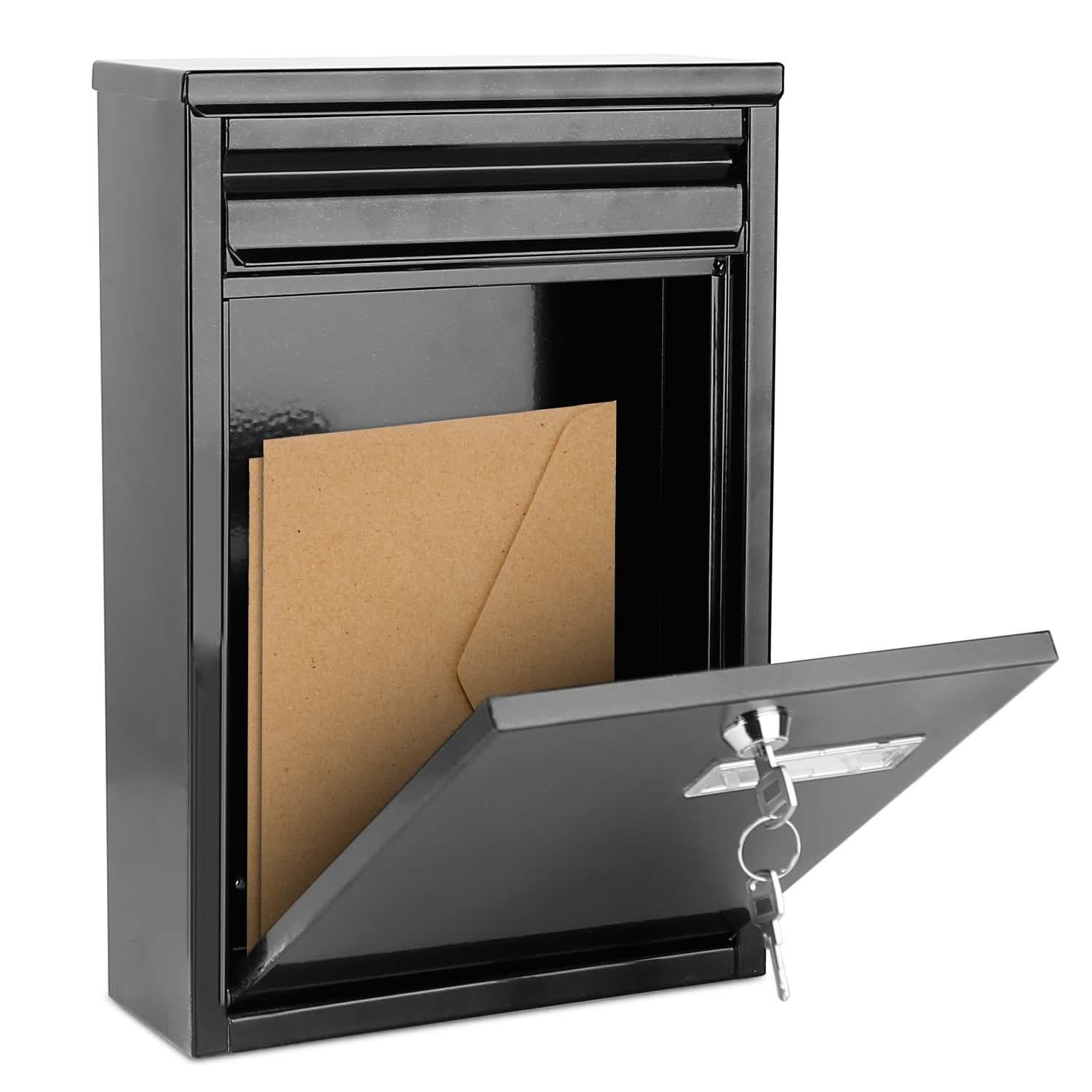 Wall Mount Mailbox Lockable Galvanized Iron Letter Post Box