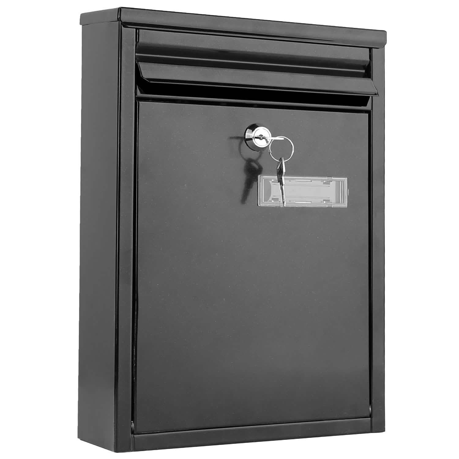 Wall Mount Mailbox Lockable Galvanized Iron Letter Post Box