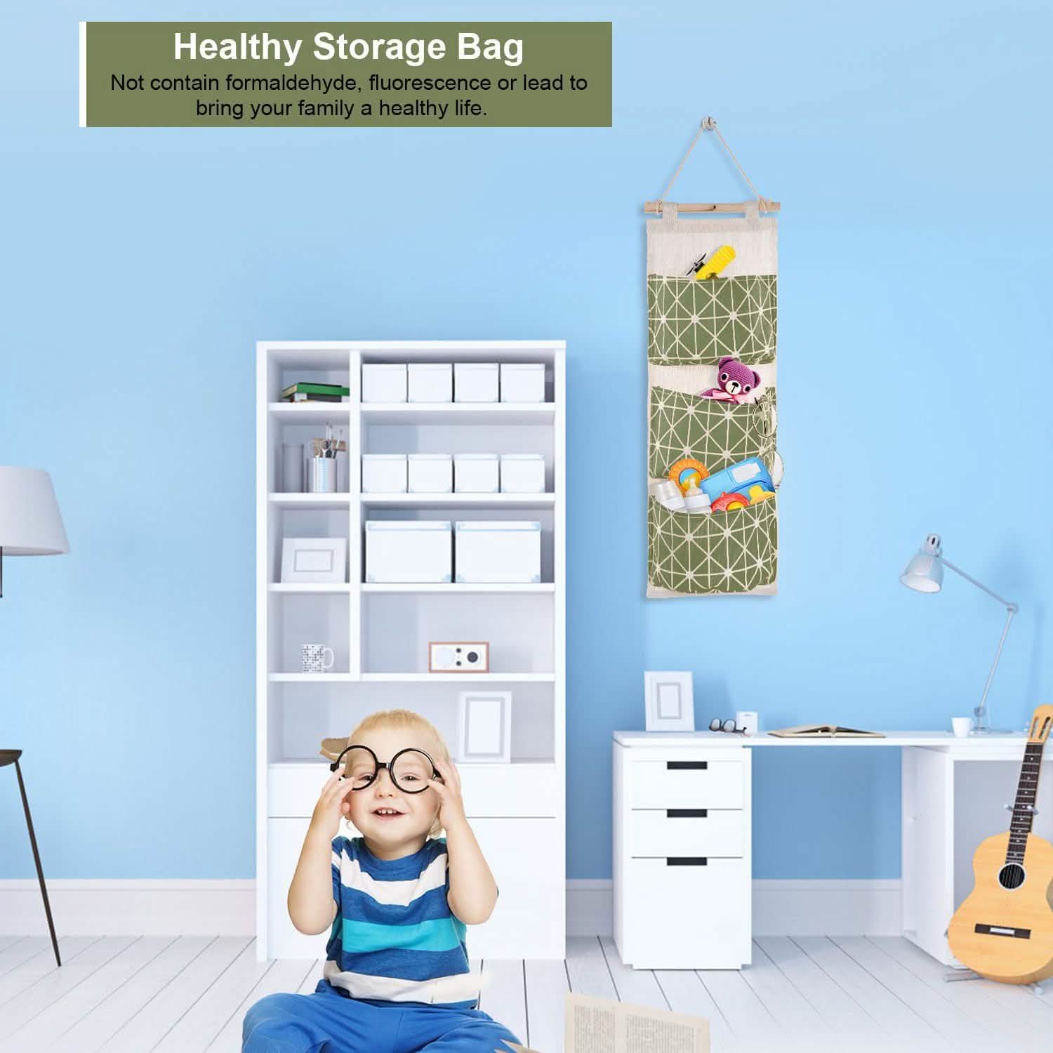 Wall Mounted Storage Bag Door Closet