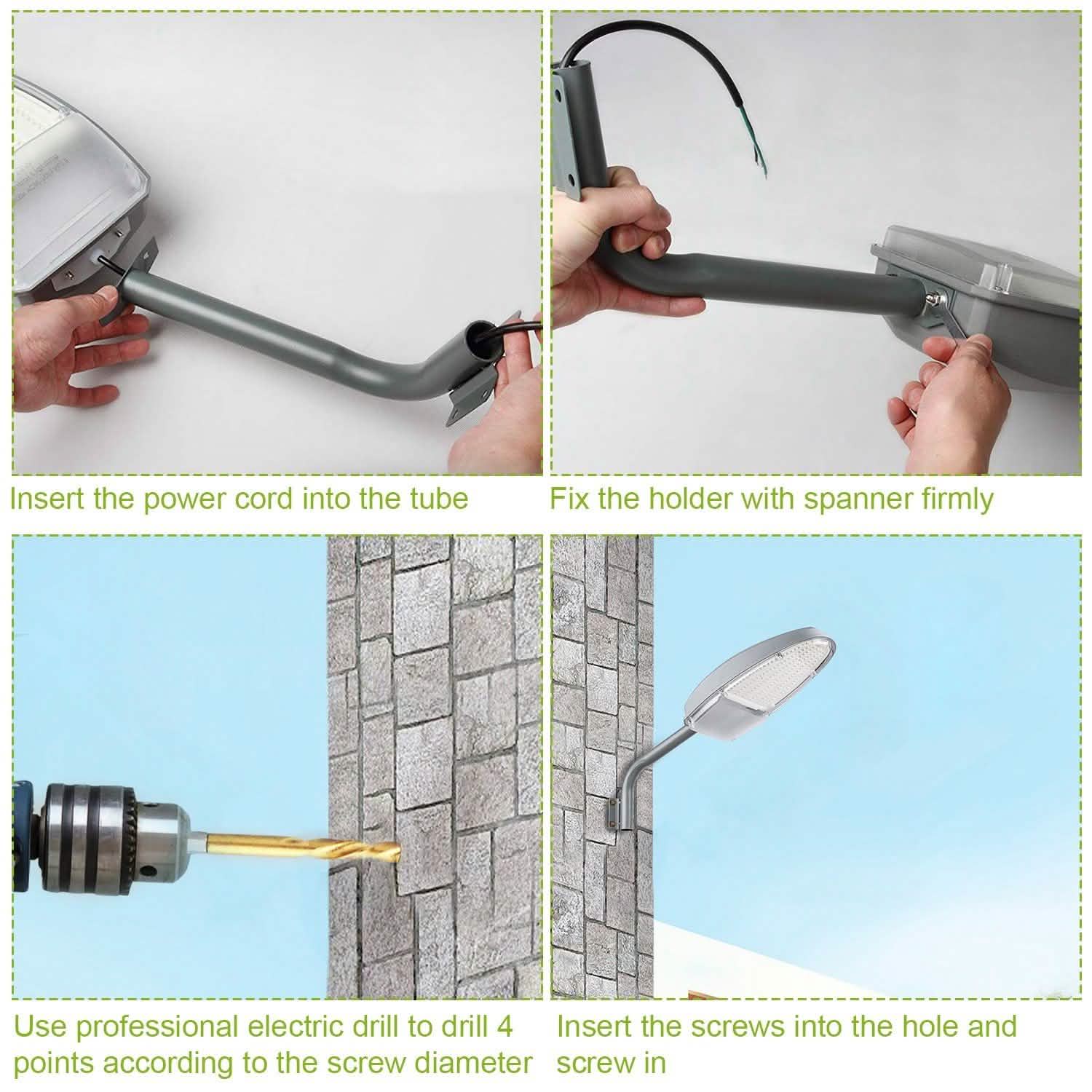 Wall Pack LED Lights 144LEDs Photocell Sensor Street Lamp IP65 Waterproof