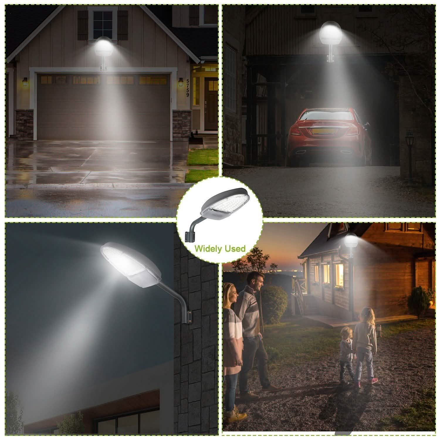 Wall Pack LED Lights 144LEDs Photocell Sensor Street Lamp IP65 Waterproof