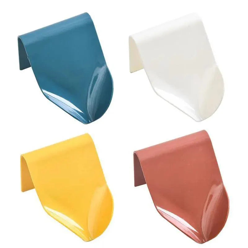 Wall-suction Drain Soap Dish Decorative Drainage Soap Holder Soap Holder Storage Container Home Bathroom Kitchen Accessories Self Adhesive Soap Drain Rack Soap Holder with Hook Wall Mount Soap Dish with Hook Sponge Soap Draining Tray Plate