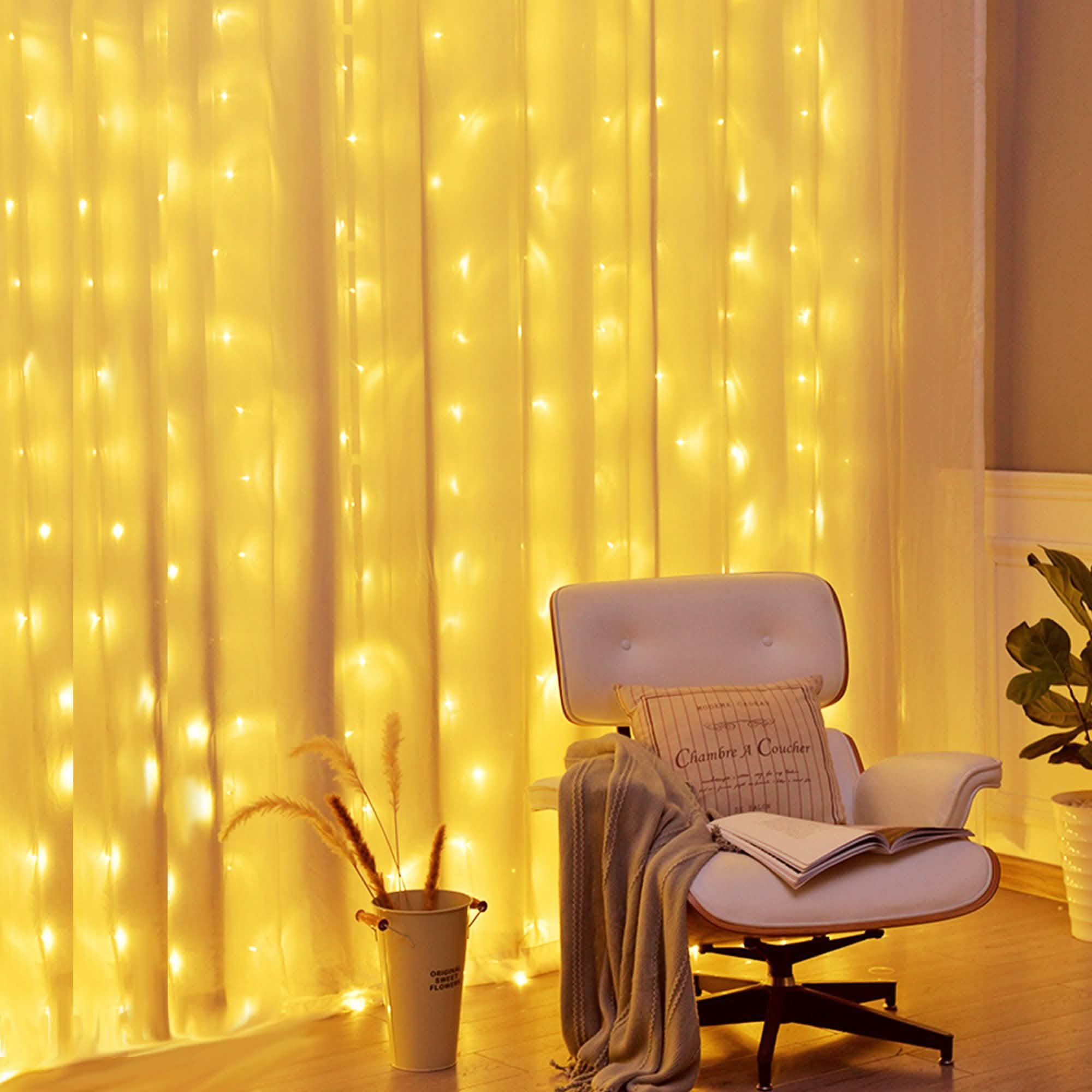 Warm White USB Remote Control 300LED String Lights