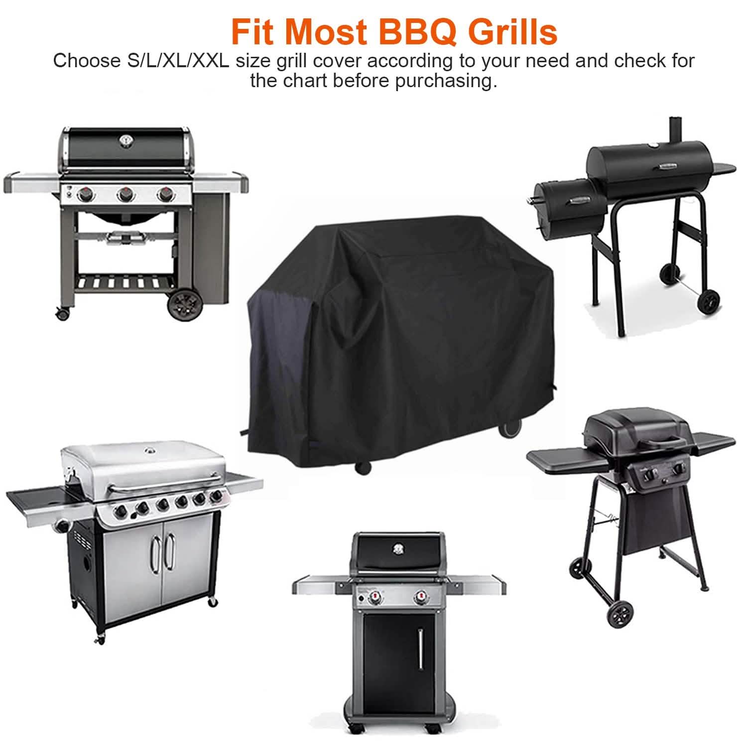 Water-Resistant Heavy Duty BBQ Grill Cover