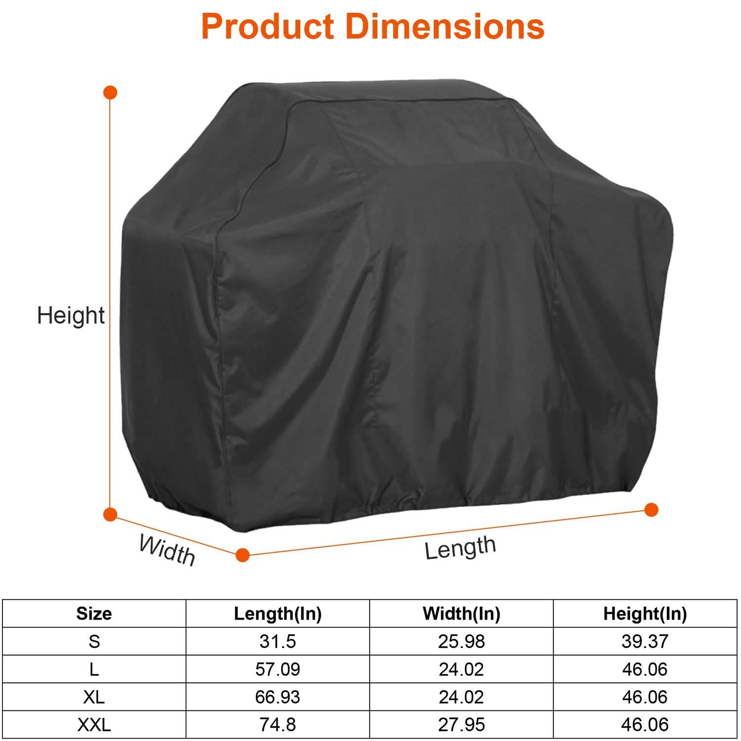 Water-Resistant Heavy Duty BBQ Grill Cover