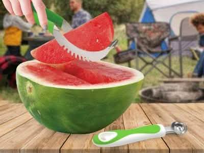 Watermelon Slicer and Bonus Melon Baller