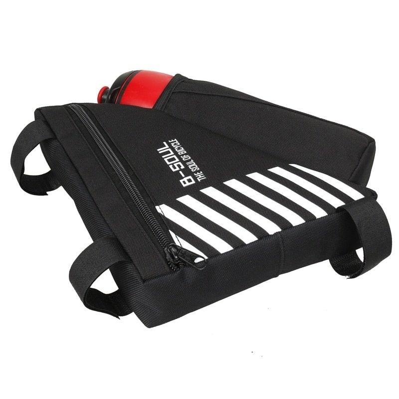 Waterproof Bicycle Bag Bike Triangle Bag For Bicycle Front Frame Bag Bike Bag Cycling Top Tube Bag Bicycle Bottle Bag Bike Storage Frame Bag Bicycle Front Tube Triangle Water Resistant Cycling Pack Strap On Pouch Bike Accessories Tool Accessible