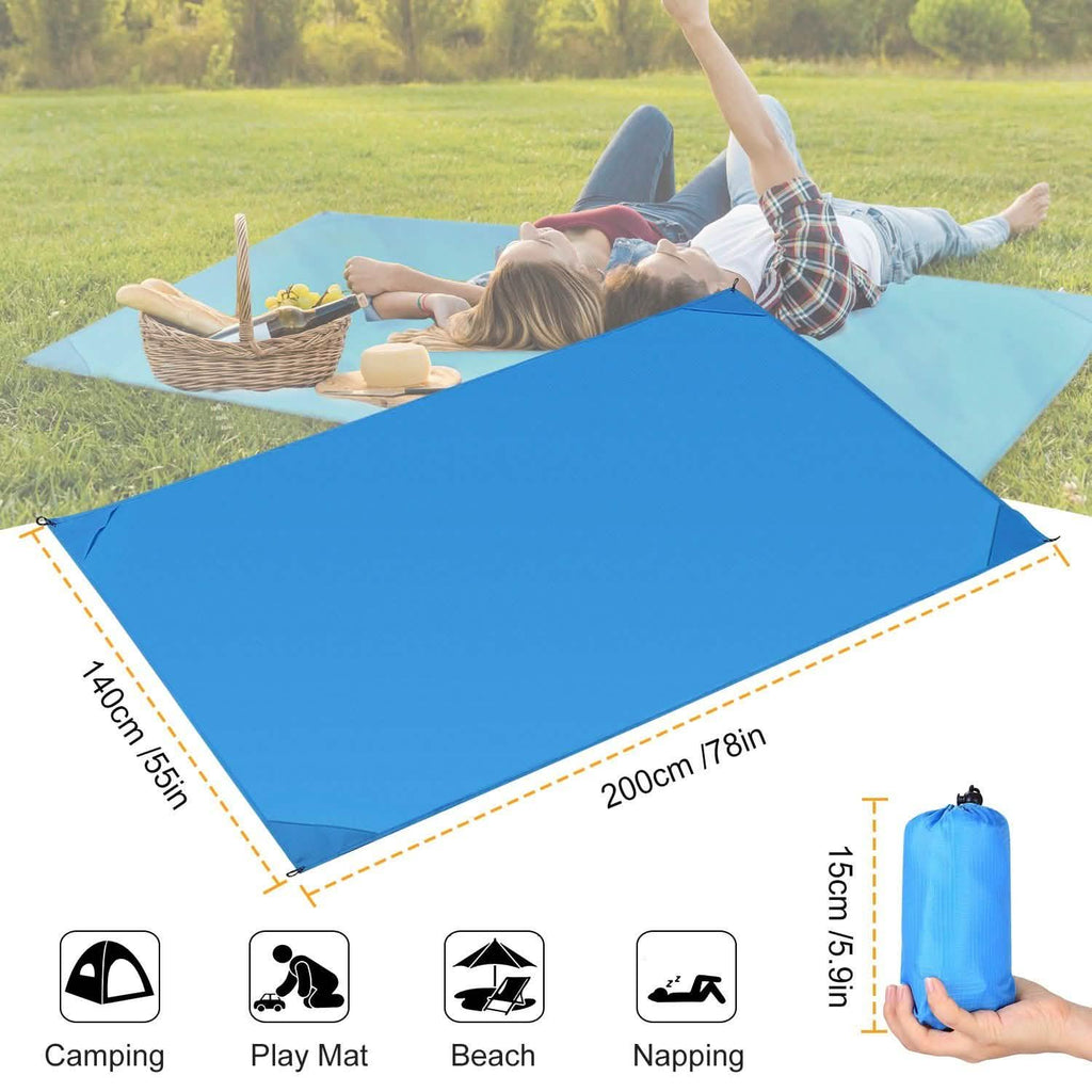 Waterproof Foldable Camping Rug Pocket Sand Proof Picnic Mat
