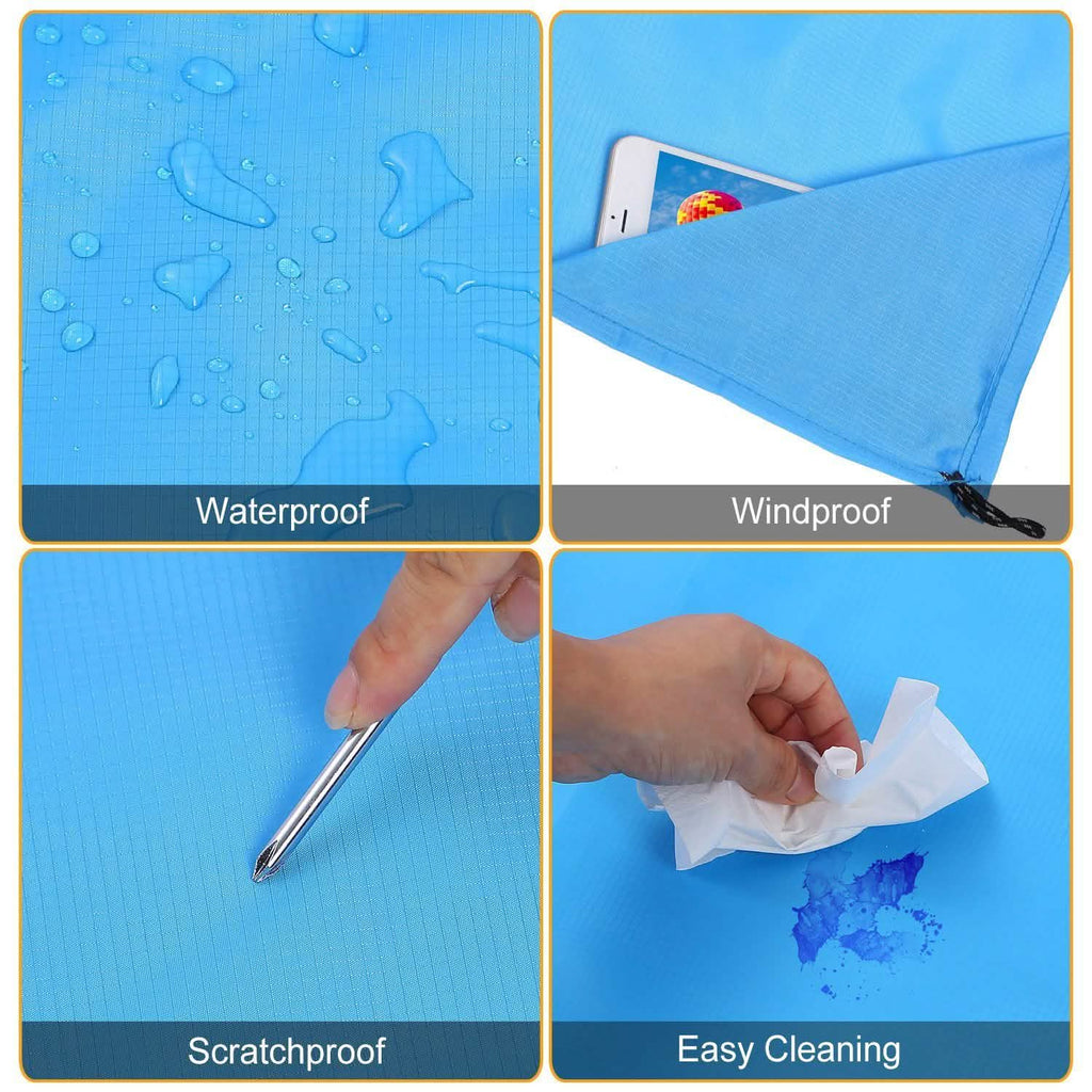 Waterproof Foldable Camping Rug Pocket Sand Proof Picnic Mat