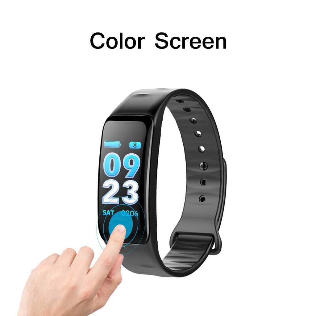 Waterproof Purple Smart Wristband Bracelet Fitness Tracker Health Monitor Heart Rate