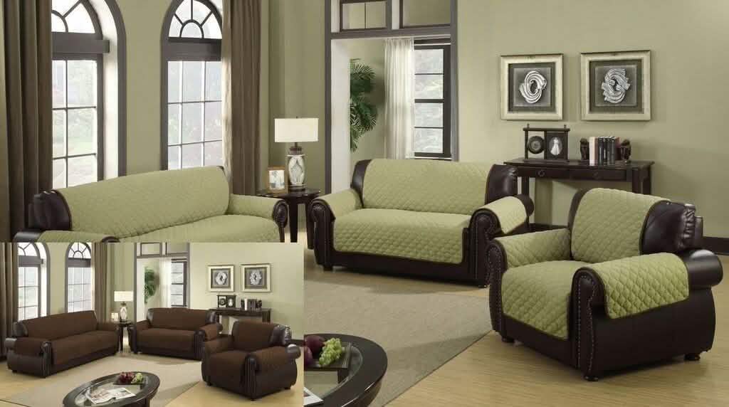 Waterproof Quilted Reversible Furniture Slipcover - Love Seat