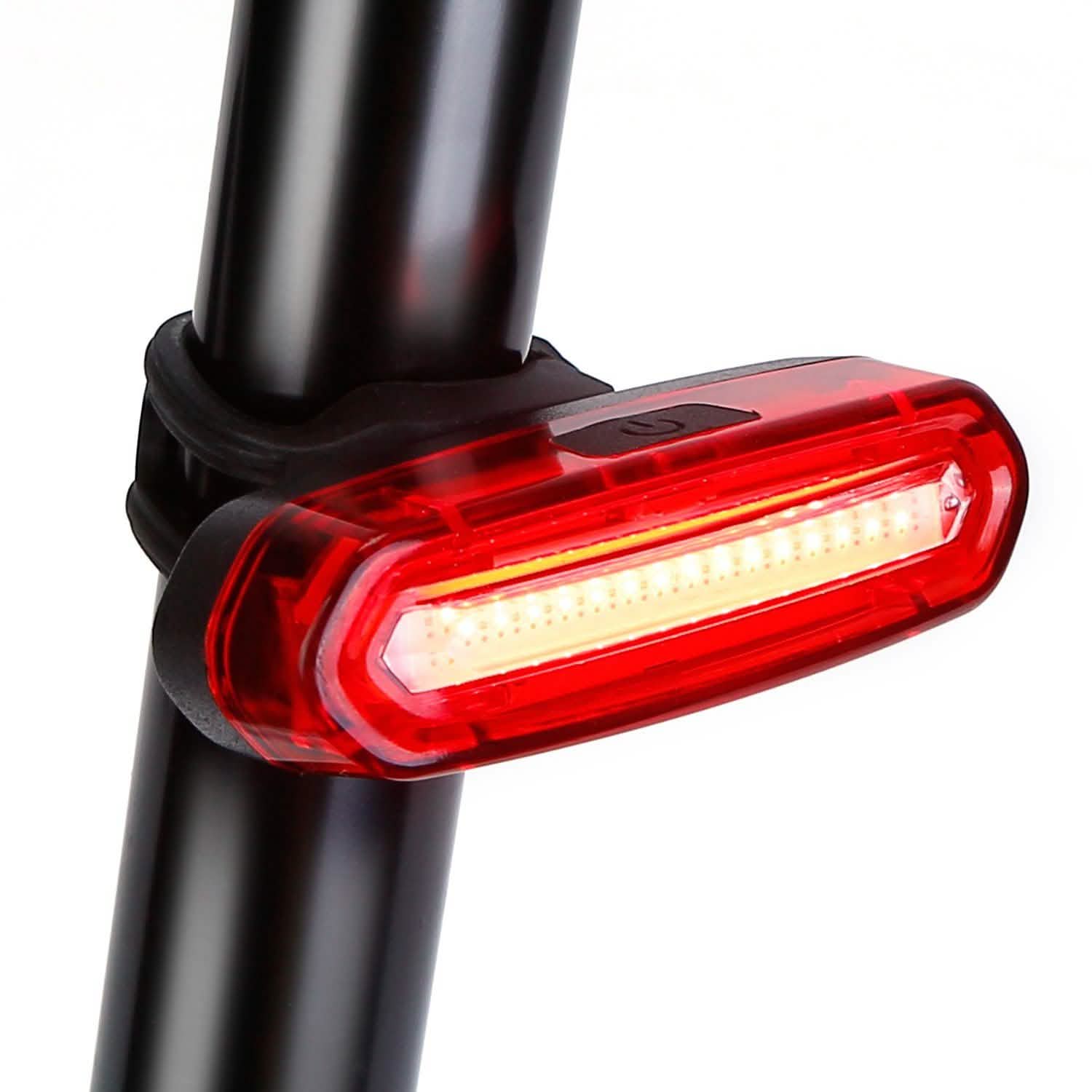 Waterproof USB Rechargeable LED Bicycle Tail Warning Lamp