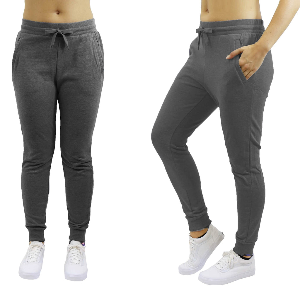 Women's Jogger Sweatpants French Terry Skinny-Fit - Assorted Pack Sizes