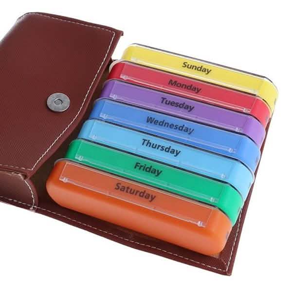 Weekly Pill Organizer Dispenser Box