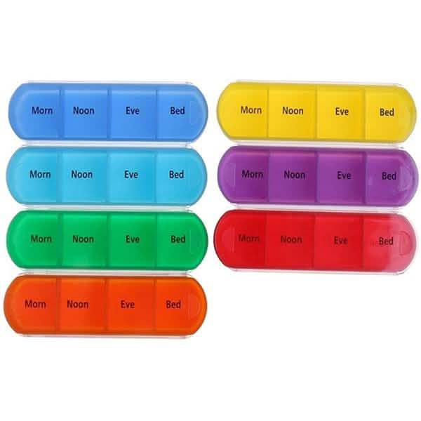 Weekly Pill Organizer Dispenser Box